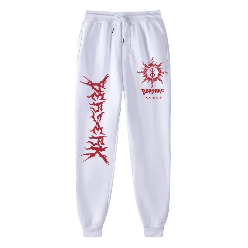 Anime Berserk Print Athletic Joggers for Men
