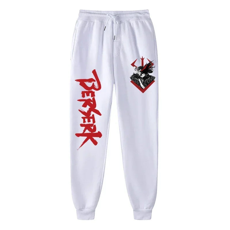 Anime Berserk Print Athletic Joggers for Men