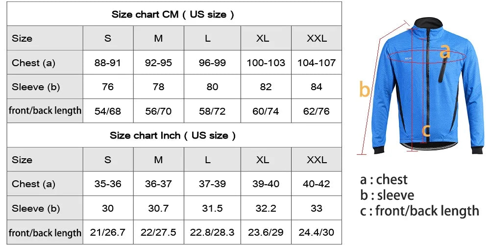 Men’s Thermal Waterproof Cycling Jacket with Mandarin Collar