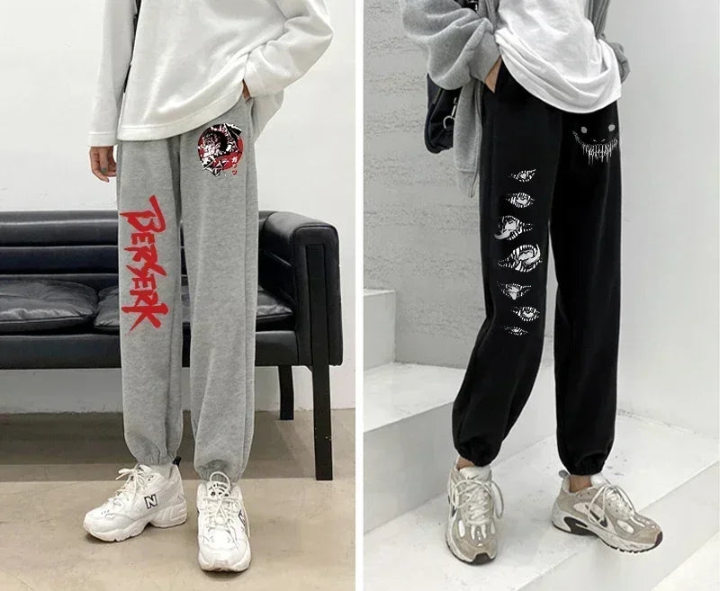 Anime Berserk Print Athletic Joggers for Men