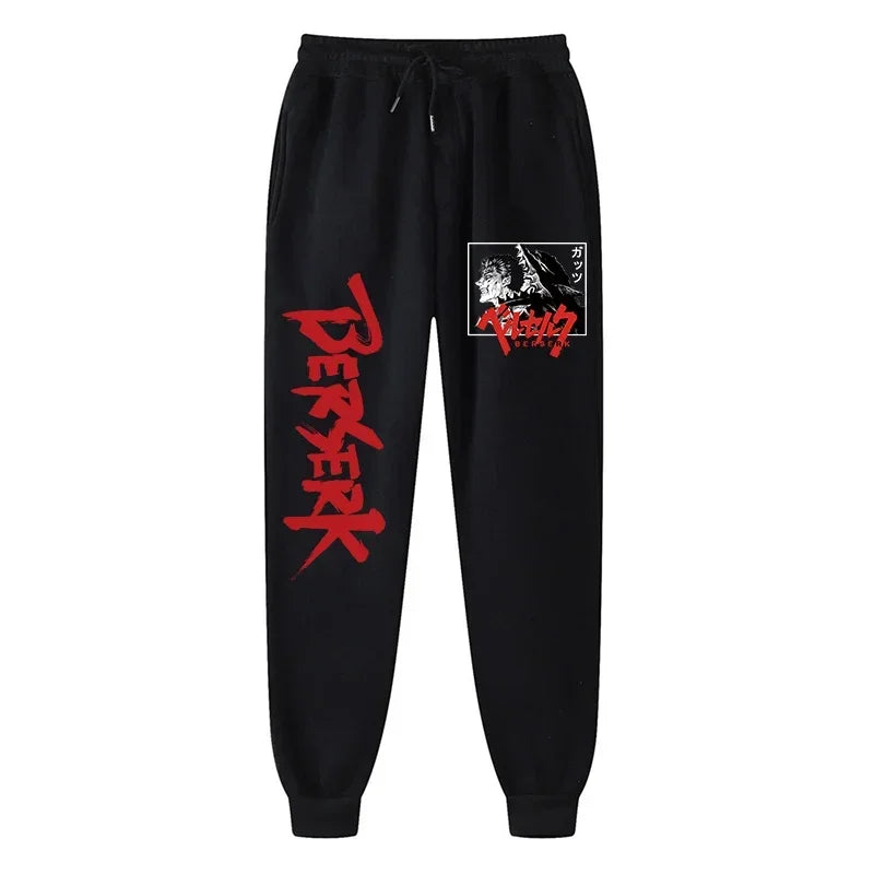 Anime Berserk Print Athletic Joggers for Men