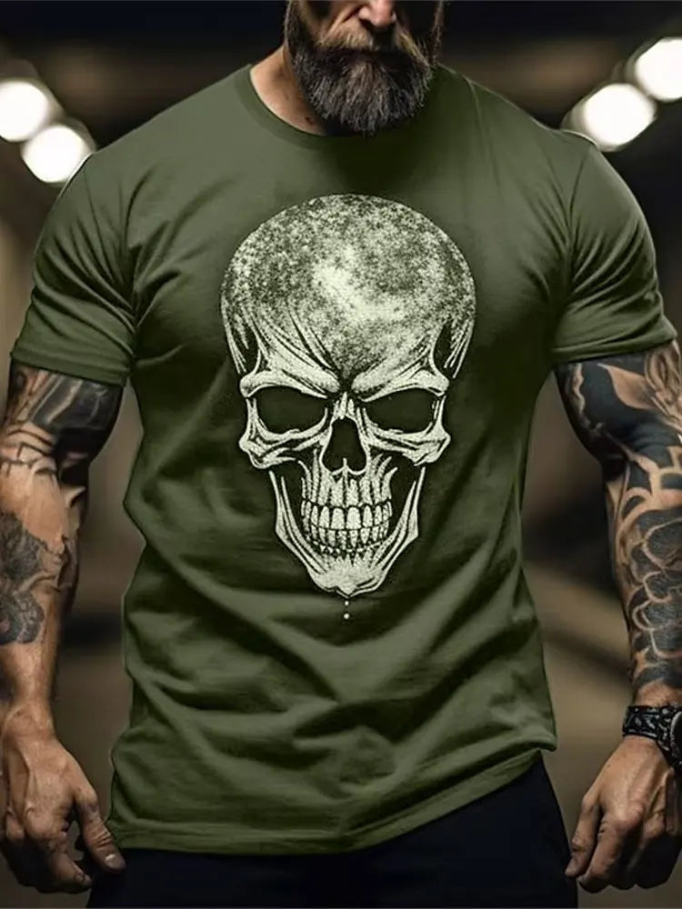 Men’s Short Sleeve Print Tee - Summer Casual Sports Top