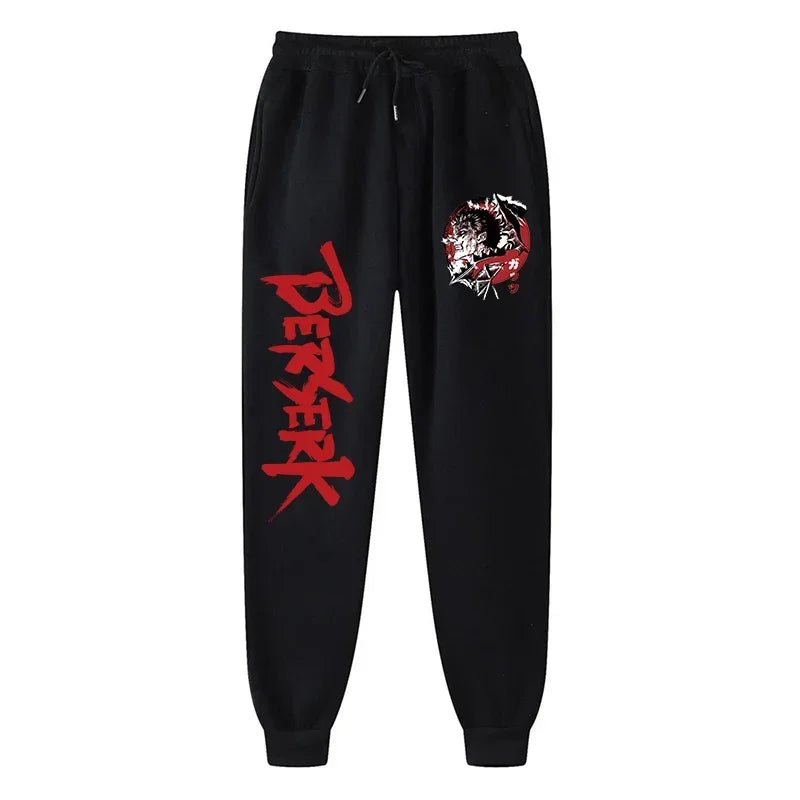 Anime Berserk Print Athletic Joggers for Men