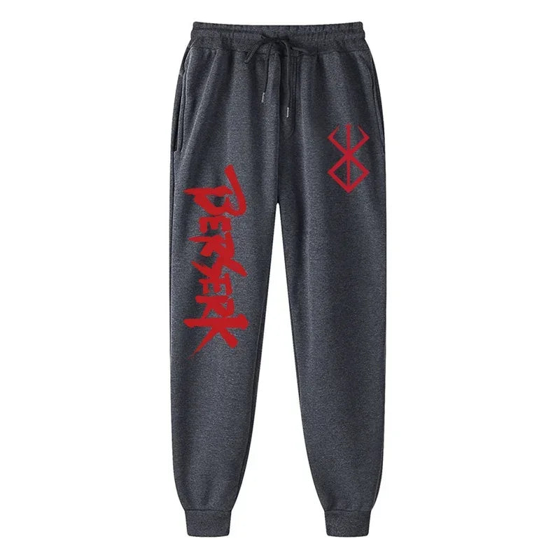 Anime Berserk Print Athletic Joggers for Men