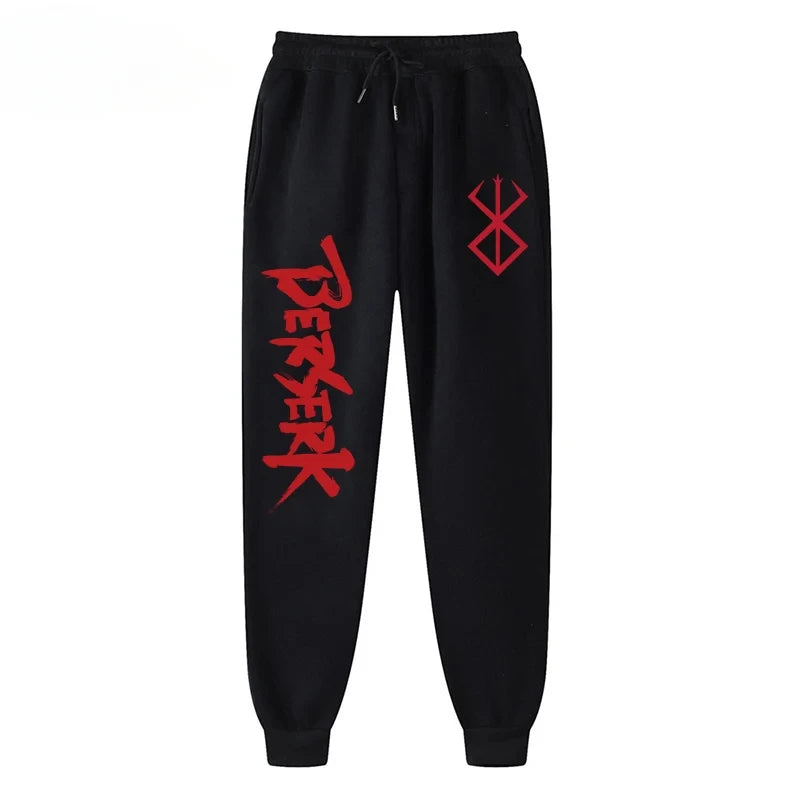 Anime Berserk Print Athletic Joggers for Men