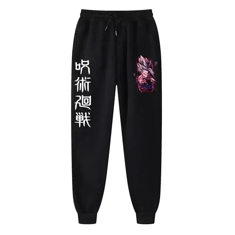 Men’s Anime-Inspired Fleece Joggers