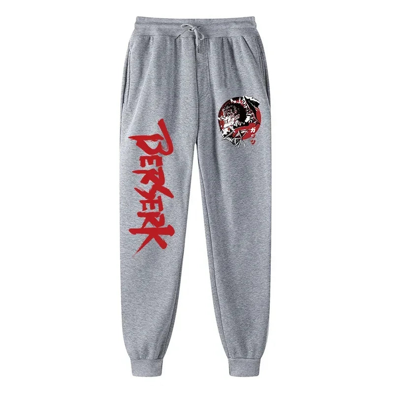 Anime Berserk Print Athletic Joggers for Men