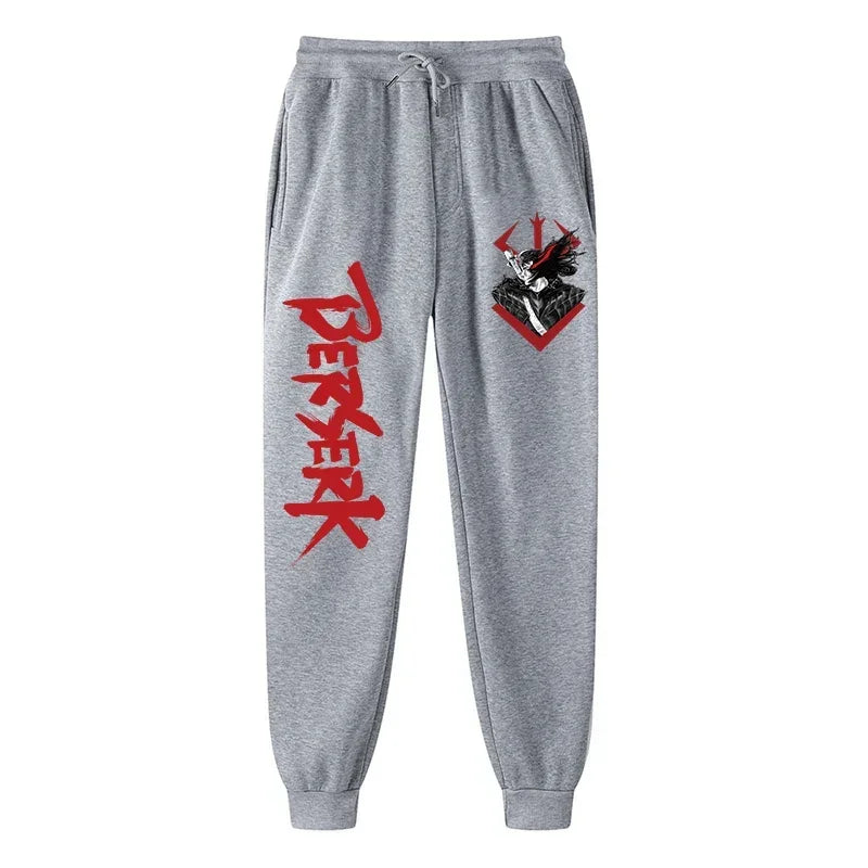 Anime Berserk Print Athletic Joggers for Men