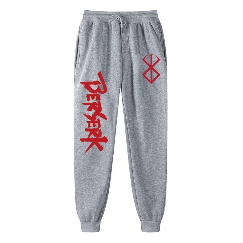 Anime Berserk Print Athletic Joggers for Men