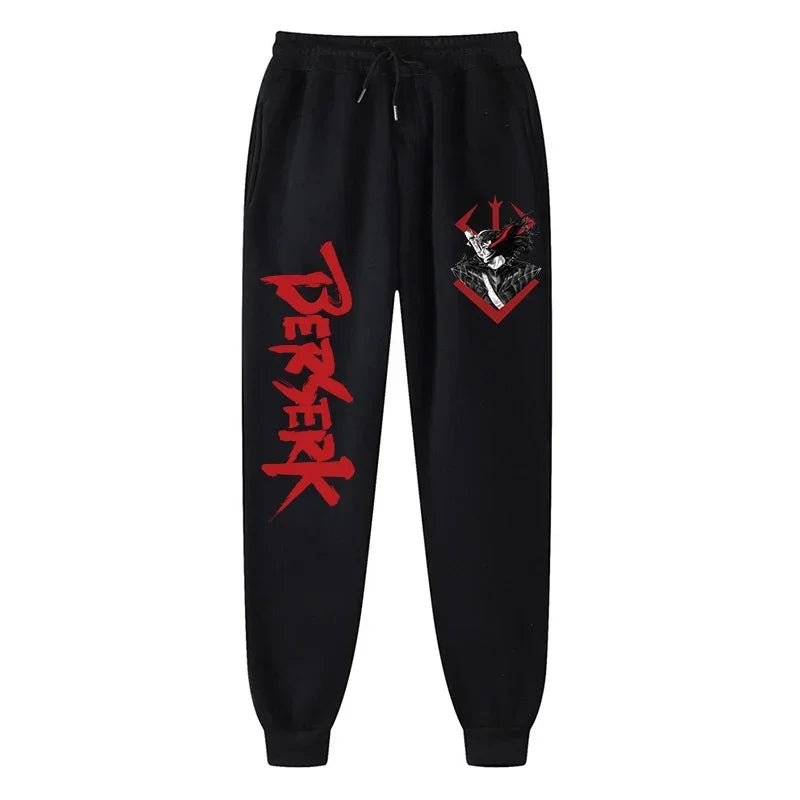 Anime Berserk Print Athletic Joggers for Men