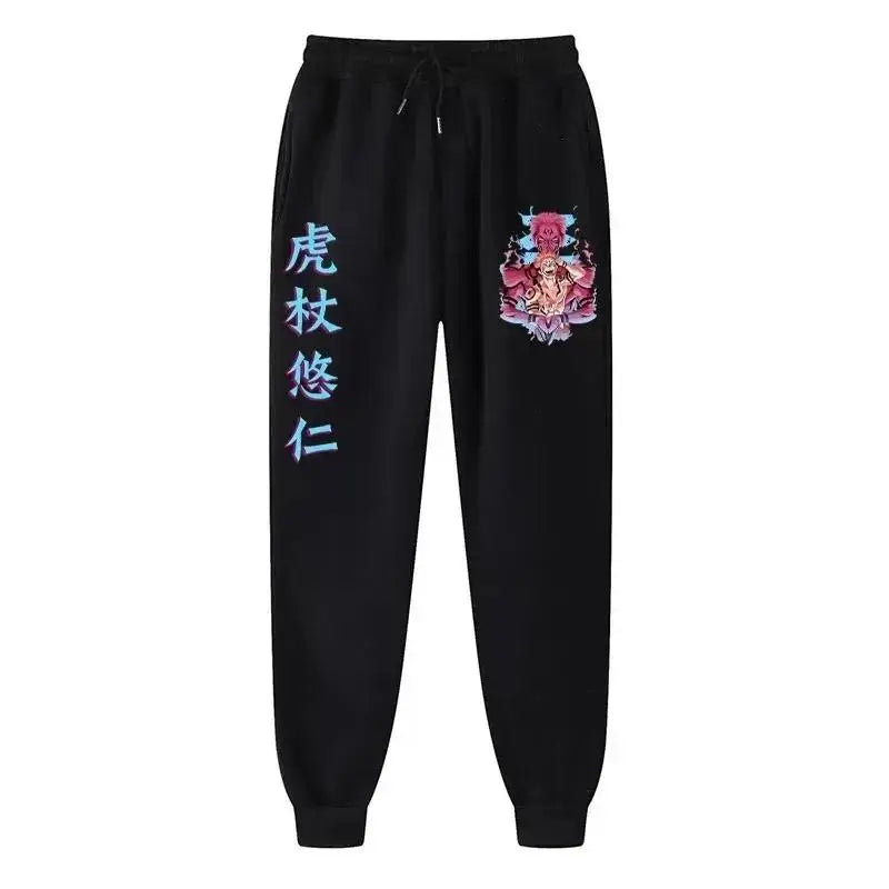 Men’s Anime-Inspired Fleece Joggers