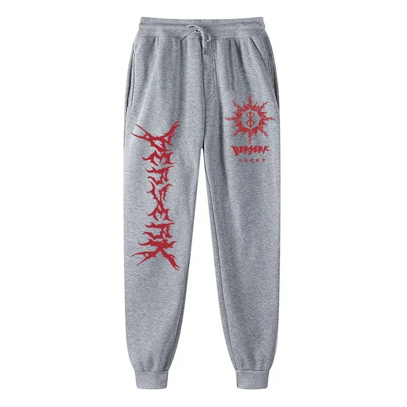 Anime Berserk Print Athletic Joggers for Men