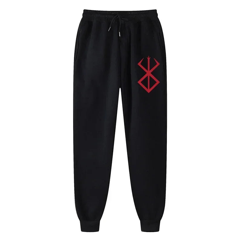 Anime Berserk Print Athletic Joggers for Men