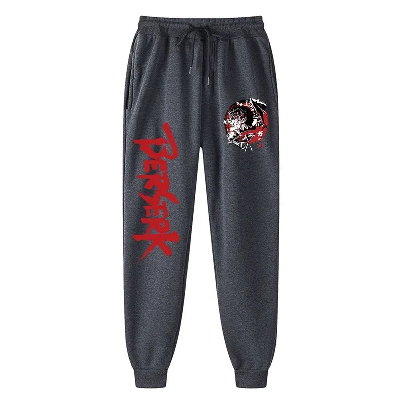 Anime Berserk Print Athletic Joggers for Men