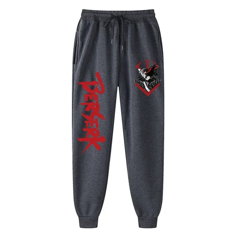 Anime Berserk Print Athletic Joggers for Men