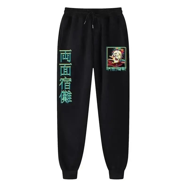 Men’s Anime-Inspired Fleece Joggers