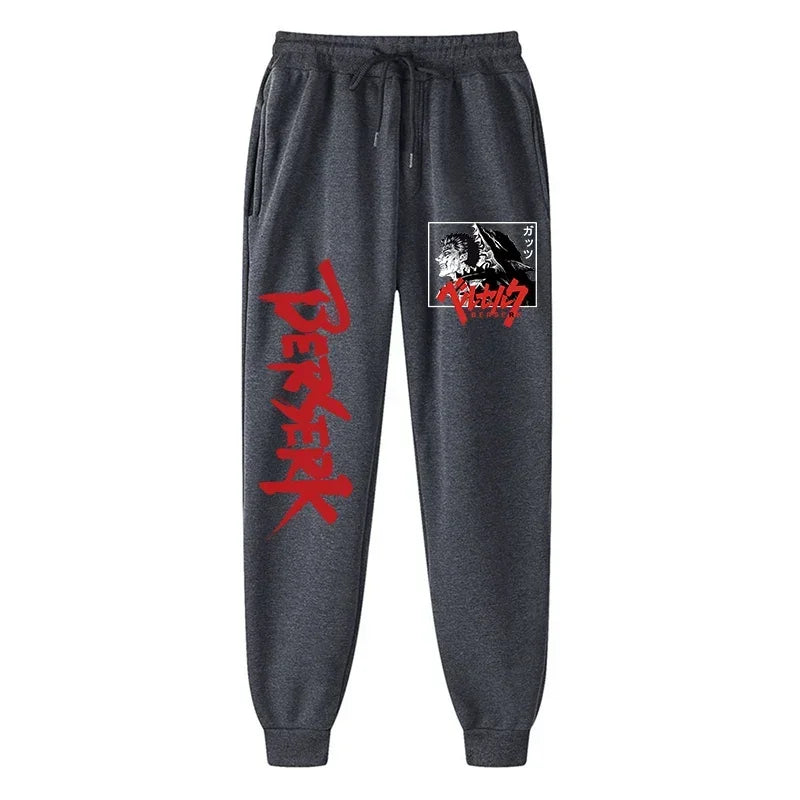 Anime Berserk Print Athletic Joggers for Men