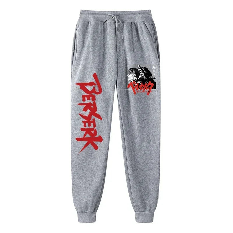 Anime Berserk Print Athletic Joggers for Men