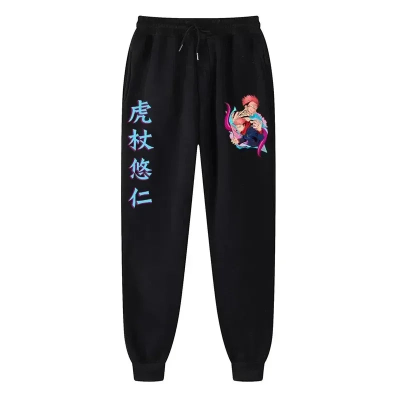 Men’s Anime-Inspired Fleece Joggers