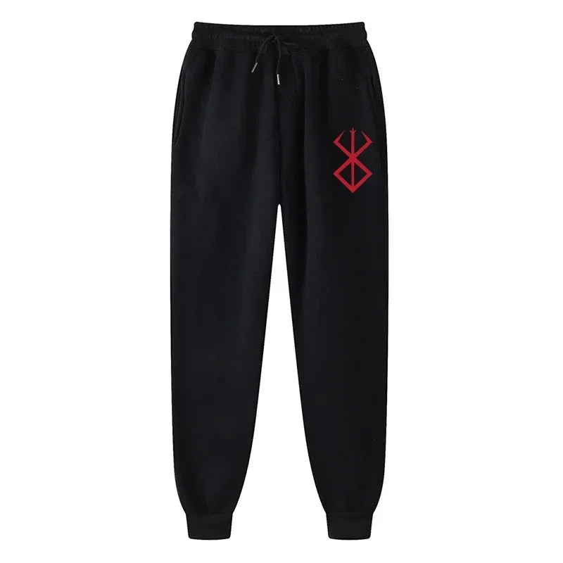 Anime Berserk Print Athletic Joggers for Men